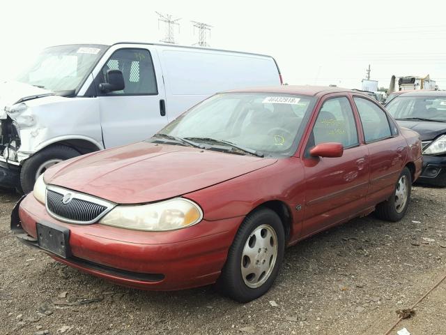 1MEFM6530XK636418 - 1999 MERCURY MYSTIQUE G RED photo 2