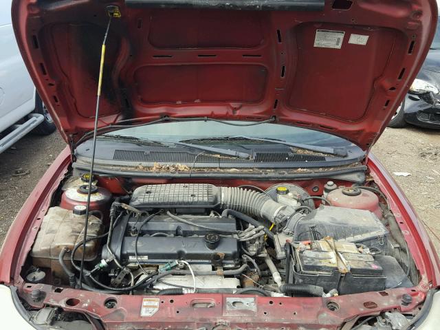 1MEFM6530XK636418 - 1999 MERCURY MYSTIQUE G RED photo 7