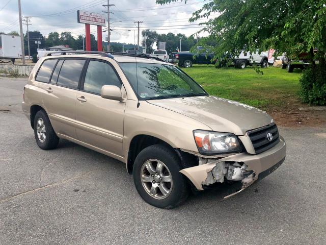 JTEEP21A350072902 - 2005 TOYOTA HIGHLANDER TAN photo 1