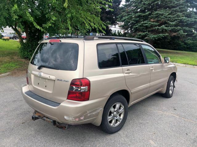 JTEEP21A350072902 - 2005 TOYOTA HIGHLANDER TAN photo 8