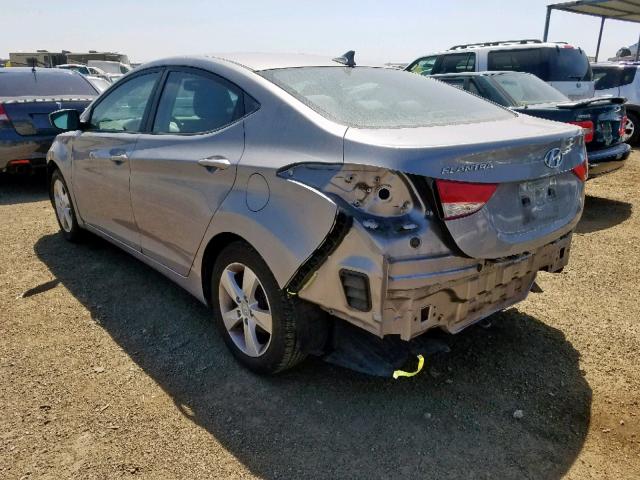 KMHDH4AE7DU570809 - 2013 HYUNDAI ELANTRA GL GRAY photo 3