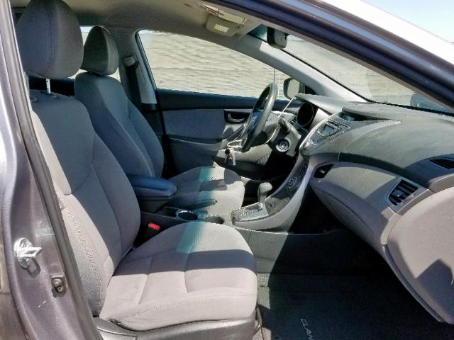 KMHDH4AE7DU570809 - 2013 HYUNDAI ELANTRA GL GRAY photo 5