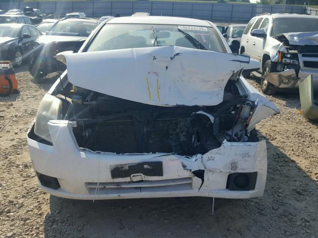 3N1AB61E97L646679 - 2007 NISSAN SENTRA 2.0 WHITE photo 9