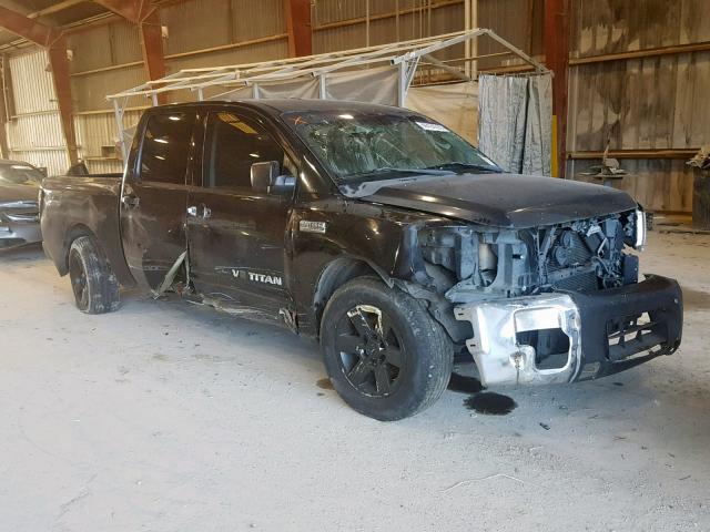 1N6BA0ED1BN314308 - 2011 NISSAN TITAN S BLACK photo 1