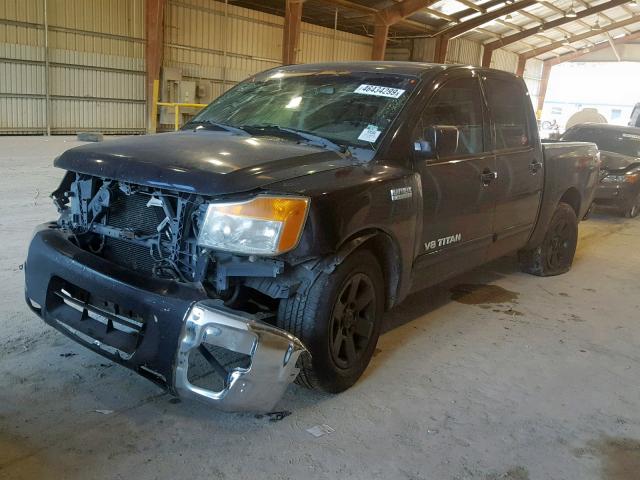 1N6BA0ED1BN314308 - 2011 NISSAN TITAN S BLACK photo 2