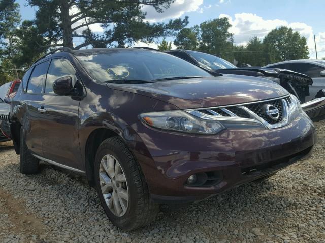 JN8AZ1MUXEW412464 - 2014 NISSAN MURANO S MAROON photo 1