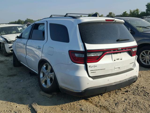 1C4RDJDG3EC390980 - 2014 DODGE DURANGO LI WHITE photo 3