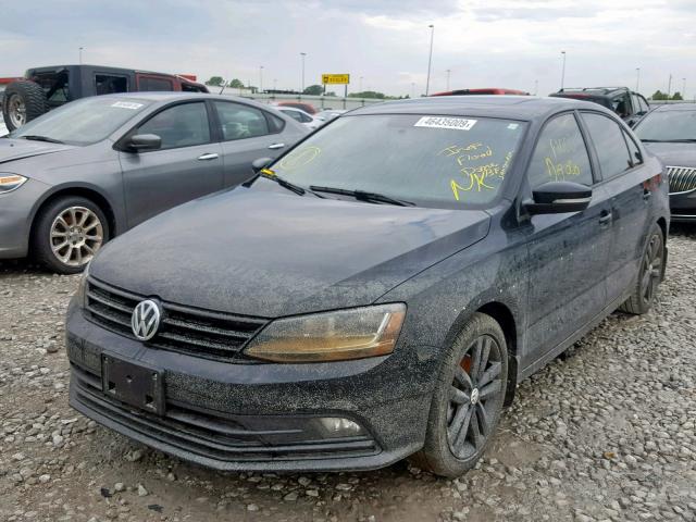 3VWD17AJ3JM205211 - 2018 VOLKSWAGEN JETTA SPOR BLACK photo 2