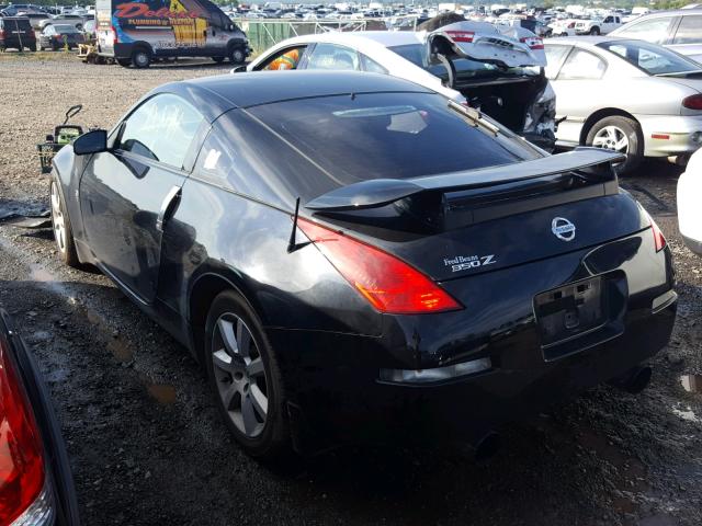 JN1AZ34E44T051655 - 2004 NISSAN 350Z COUPE BLACK photo 3