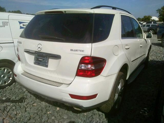 4JGBB2FB4AA612796 - 2010 MERCEDES-BENZ ML 350 BLU WHITE photo 4