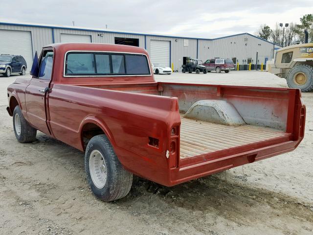 CE141J621569 - 1971 CHEVROLET C-10 MAROON photo 3