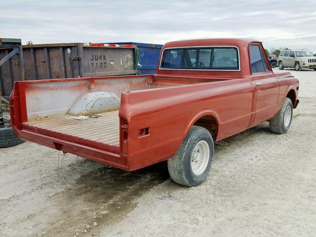 CE141J621569 - 1971 CHEVROLET C-10 MAROON photo 4