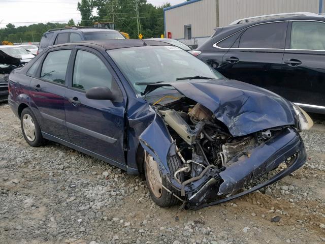 1FAFP33P02W266706 - 2002 FORD FOCUS LX BLUE photo 1