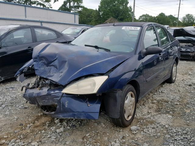 1FAFP33P02W266706 - 2002 FORD FOCUS LX BLUE photo 2