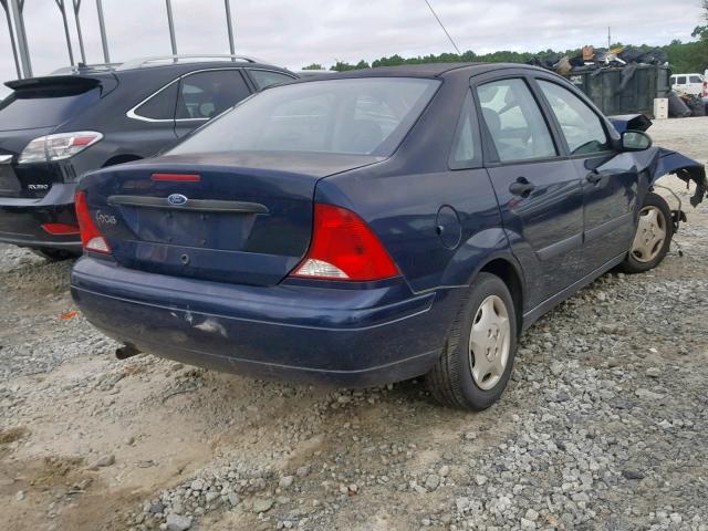 1FAFP33P02W266706 - 2002 FORD FOCUS LX BLUE photo 4