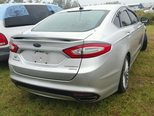 3FA6P0K92DR196066 - 2013 FORD FUSION TIT SILVER photo 4