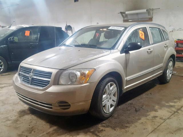 1B3CB4HA7AD636986 - 2010 DODGE CALIBER SX TAN photo 2