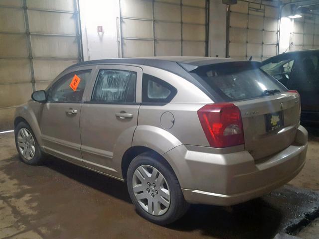 1B3CB4HA7AD636986 - 2010 DODGE CALIBER SX TAN photo 3