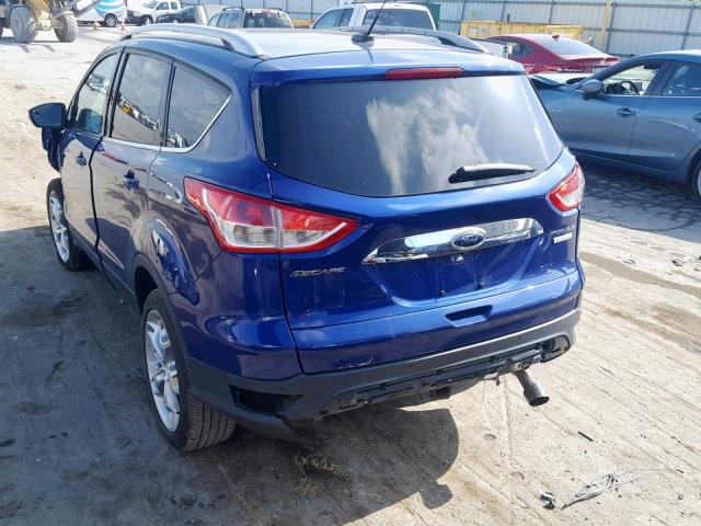 1FMCU0J99EUB95686 - 2014 FORD ESCAPE TIT BLUE photo 3