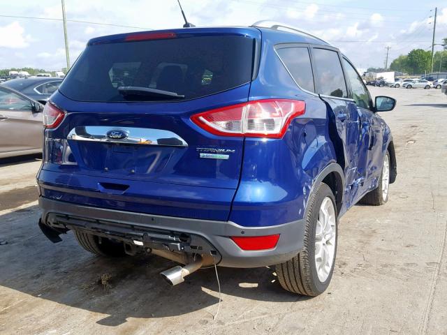 1FMCU0J99EUB95686 - 2014 FORD ESCAPE TIT BLUE photo 4