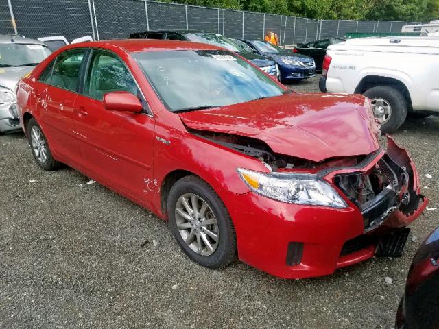 4T1BB3EK3BU141019 - 2011 TOYOTA CAMRY HYBR RED photo 1