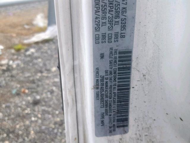 ZFBERFAB5J6H69273 - 2018 RAM PROMASTER 白色 照片 10