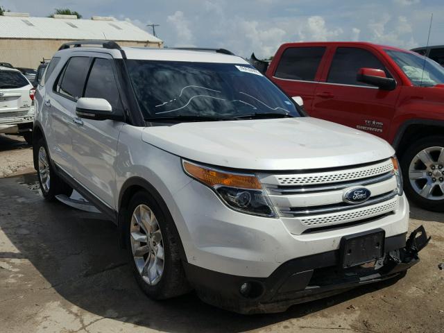 1FM5K8F81DGA70725 - 2013 FORD EXPLORER L WHITE photo 1