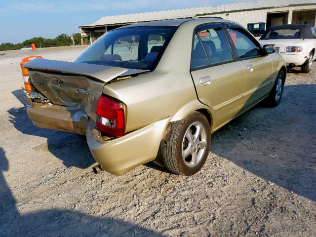 JM1BJ226220502725 - 2002 MAZDA PROTEGE DX GOLD photo 4