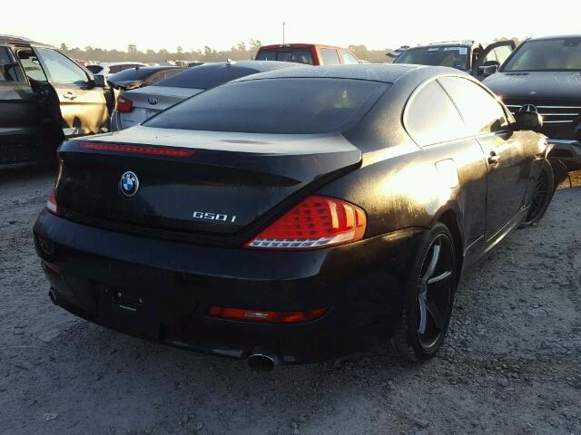 WBAEA53558CV91022 - 2008 BMW 650 I BLACK photo 4