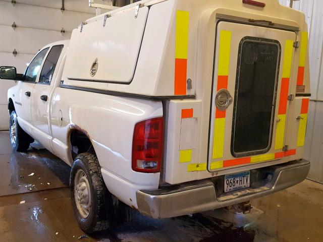 3D7KS28D66G274416 - 2006 DODGE RAM 2500 S Ağ foto 3