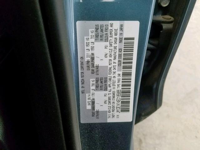 JM1DE1KY4E0185866 - 2014 MAZDA MAZDA2 SPO BLUE photo 10