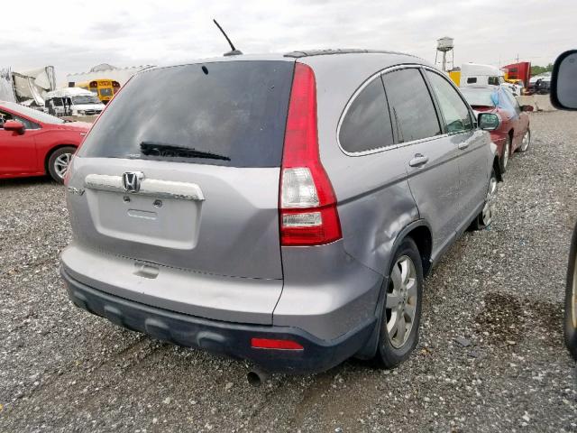 JHLRE48727C048693 - 2007 HONDA CR-V EXL SILVER photo 4