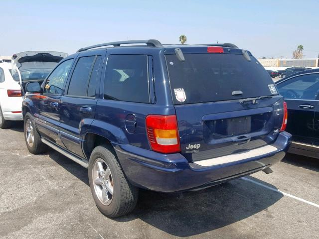 1J8GW68J64C109881 - 2004 JEEP GRAND CHER BLUE photo 3