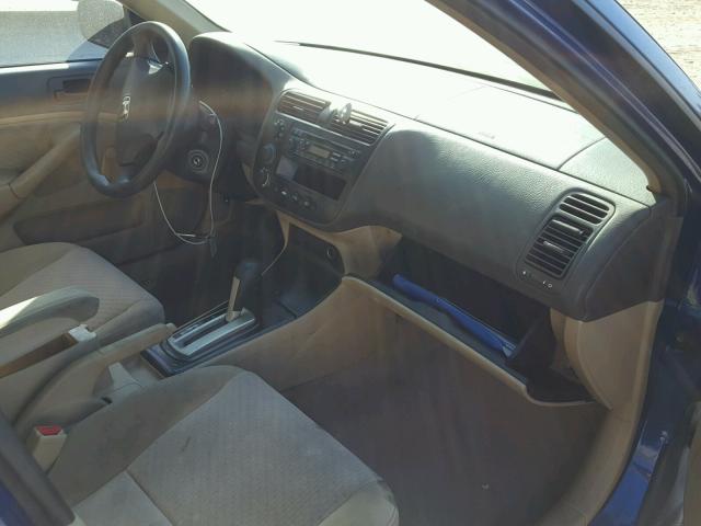 2HGES16395H597550 - 2005 HONDA CIVIC DX V BLUE photo 5