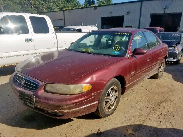 2G4WB55K4Y1240532 - 2000 BUICK REGAL LS RED photo 2
