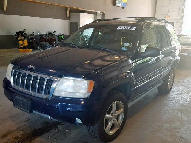 1J8GW68J34C143213 - 2004 JEEP GRAND CHER BLUE photo 2