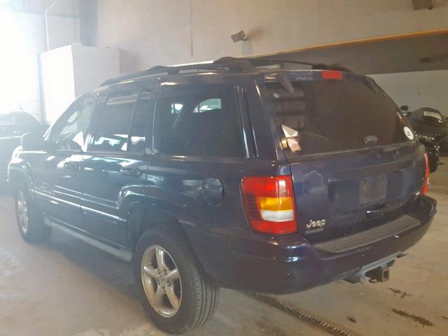 1J8GW68J34C143213 - 2004 JEEP GRAND CHER BLUE photo 3