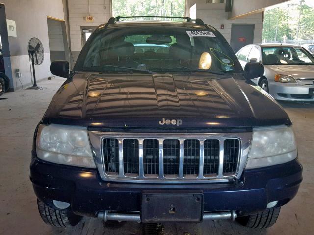 1J8GW68J34C143213 - 2004 JEEP GRAND CHER BLUE photo 9