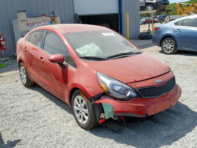 KNADM4A36D6300664 - 2013 KIA RIO LX RED photo 1