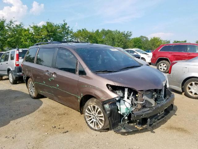 5TDYZ3DCXKS994722 - 2019 TOYOTA SIENNA LIM BROWN photo 1