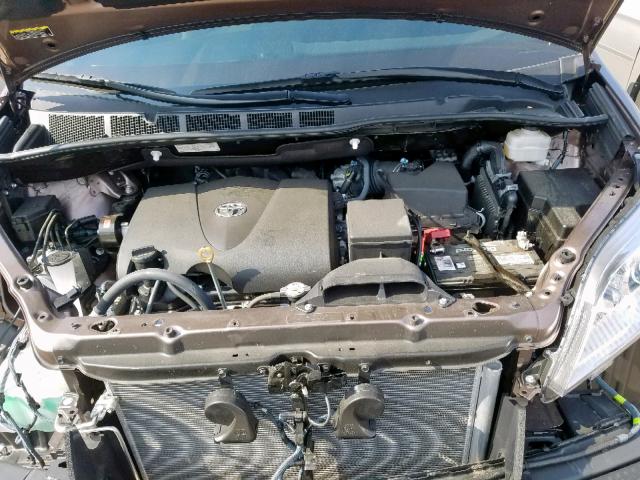 5TDYZ3DCXKS994722 - 2019 TOYOTA SIENNA LIM BROWN photo 7