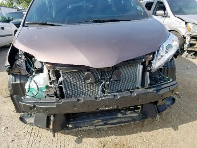 5TDYZ3DCXKS994722 - 2019 TOYOTA SIENNA LIM BROWN photo 9