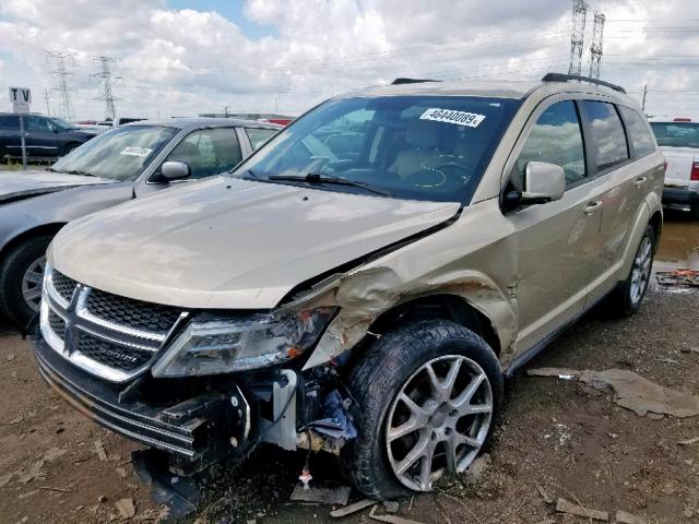 3D4PG1FG8BT540628 - 2011 DODGE JOURNEY MA GOLD photo 2