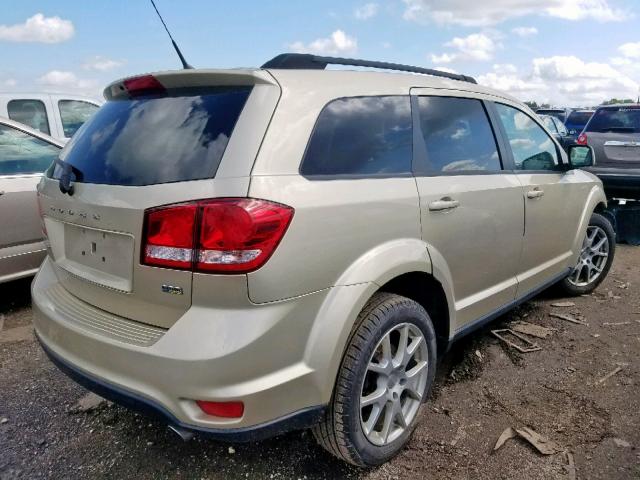 3D4PG1FG8BT540628 - 2011 DODGE JOURNEY MA GOLD photo 4