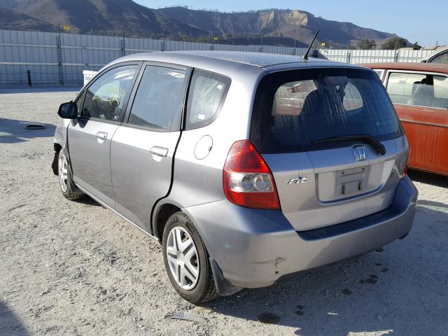 JHMGD38408S044283 - 2008 HONDA FIT GRAY photo 3