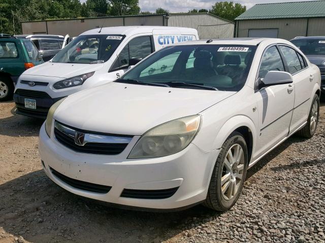 1G8ZS57N87F100073 - 2007 SATURN AURA XE WHITE photo 2