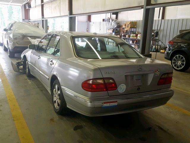 WDBJF65J12B469269 - 2002 MERCEDES-BENZ E 320 SILVER photo 3