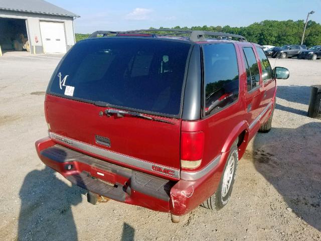 1GKDT13W9Y2268239 - 2000 GMC JIMMY / EN RED photo 4