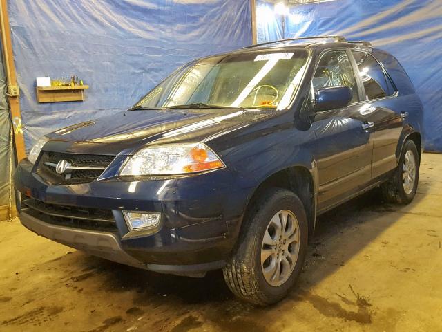 2HNYD18633H552186 - 2003 ACURA MDX TOURIN BLUE photo 2