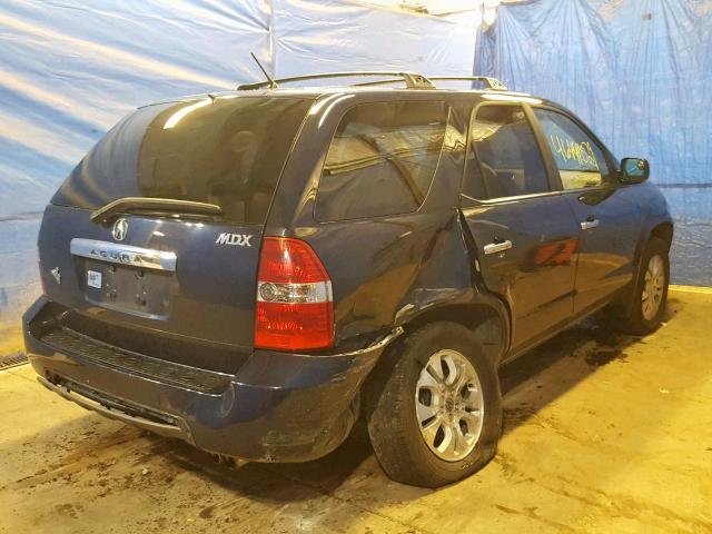 2HNYD18633H552186 - 2003 ACURA MDX TOURIN BLUE photo 4